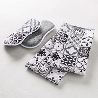 Harman Microfiber 'Spanish Tile' Sponge & Cloth Cleaning Set/4