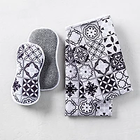 Harman Microfiber 'Spanish Tile' Sponge & Cloth Cleaning Set/4
