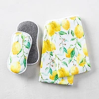 Harman Microfiber 'Fresh Lemon' Sponge & Cloth Cleaning Set/4