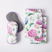 Harman Microfiber 'Hydrangea' Sponge & Cloth Cleaning Set/4