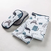 Harman Microfiber 'Cats' Sponge & Cloth Cleaning Set/4