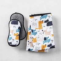 Harman Microfiber 'Dogs' Sponge & Cloth Cleaning Set/4