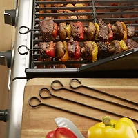 Outset BBQ Non-Stick Kabob Skewer - Set of 6 (Black)