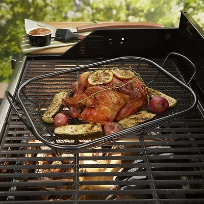 Outset BBQ Non-Stick Mesh Roast Pan (Black)