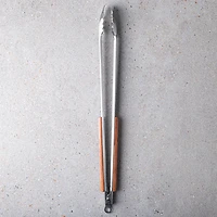 Outset BBQ Rosewood Handle Tongs (Stainless Steel)