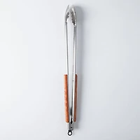 Outset BBQ Rosewood Handle Tongs (Stainless Steel)
