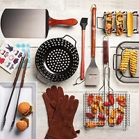 Outset BBQ Leather Grill Glove - Set of 2 (Brown)