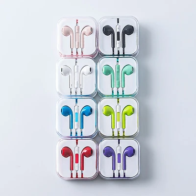 Connect Premium 'Solid' Earbuds with Storage Case (Asstd.)