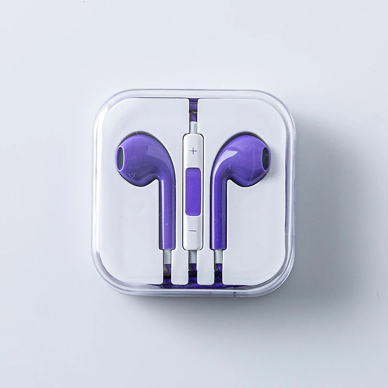 Connect Premium 'Solid' Earbuds with Storage Case (Asstd.)