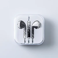 Connect Premium 'Patterned' Earbuds with Storage Case (Asstd.)