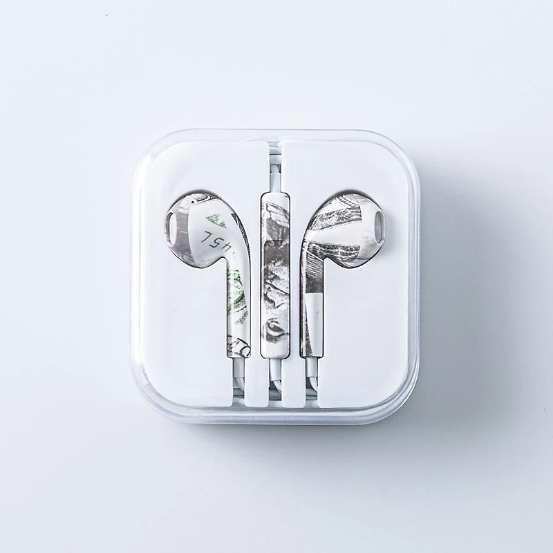 Connect Premium 'Patterned' Earbuds with Storage Case (Asstd.)