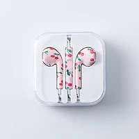 Connect Premium 'Patterned' Earbuds with Storage Case (Asstd.)