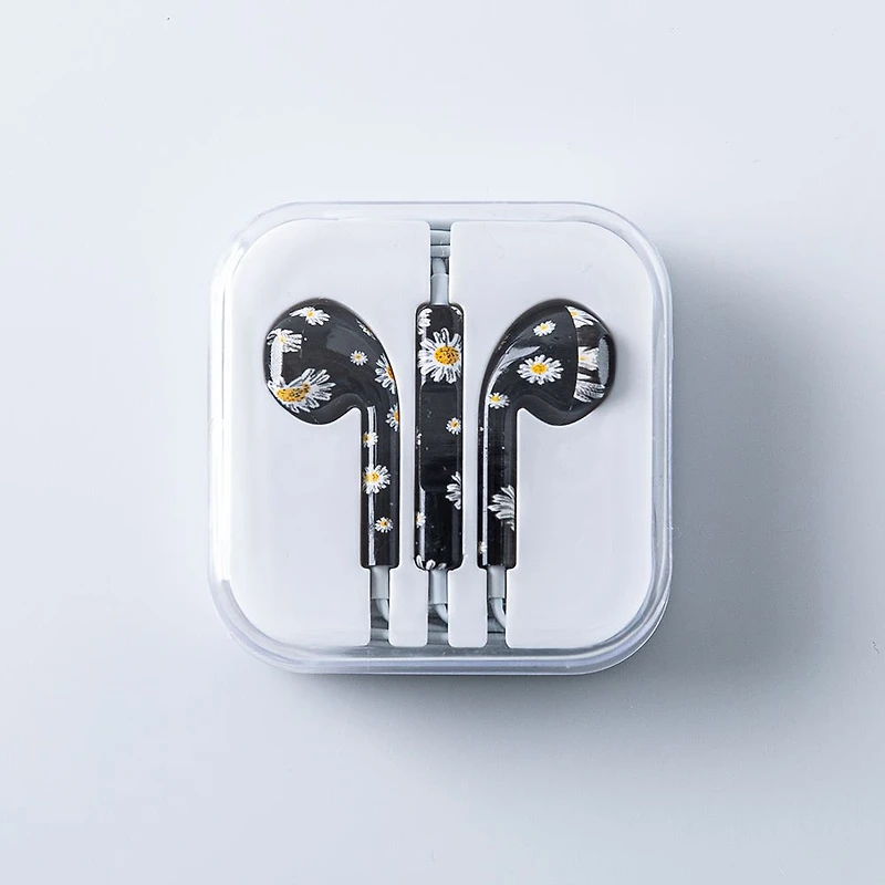 Connect Premium 'Patterned' Earbuds with Storage Case (Asstd.)