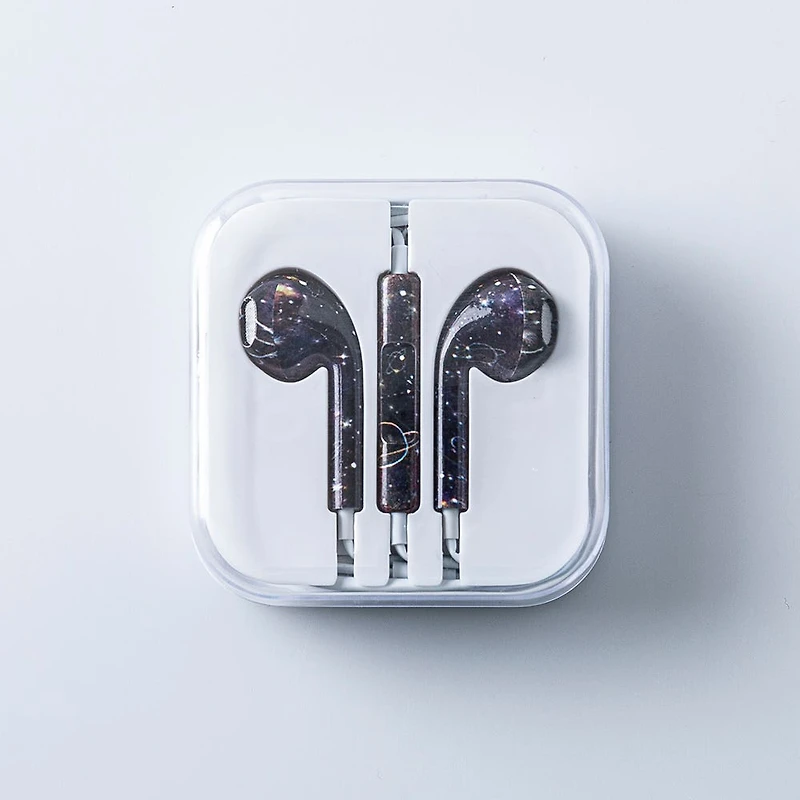 Connect Premium 'Patterned' Earbuds with Storage Case (Asstd.)