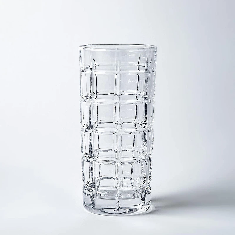 Godinger Radius Crystal-Cut Hi-Ball Glass - Set of 4 (13oz.)