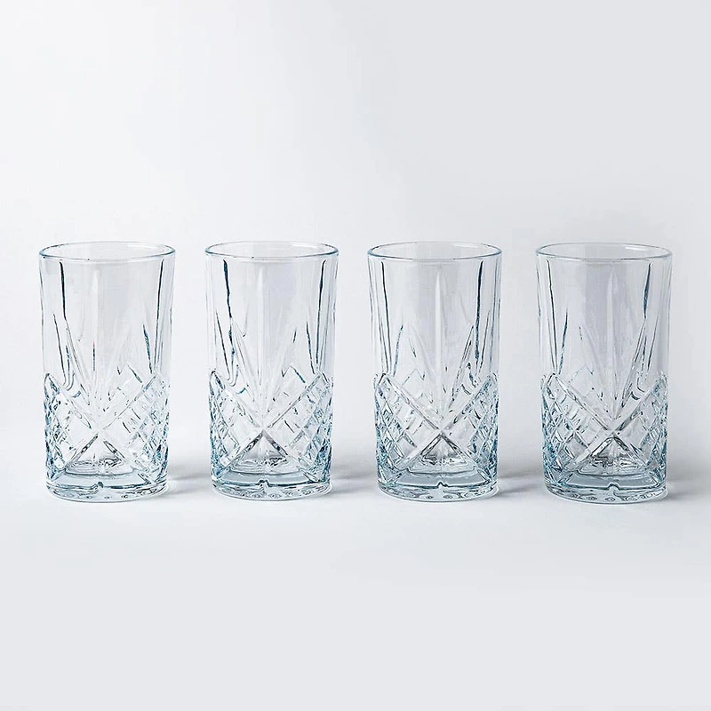Godinger Dublin Crystal-Cut Hi-Ball Glass - Set of 4 (12oz.)