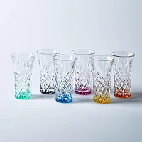 Godinger Dublin Crystal-Cut Shot Glass - Set of 6 (Rainbow)
