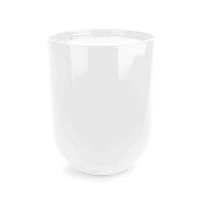Umbra Step Melamine Waste Can with Lid 6.6L (White)