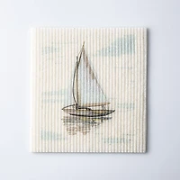 Harman Eco Friendly 'Sailboat' Reusable Sponge Cloth (Blue)