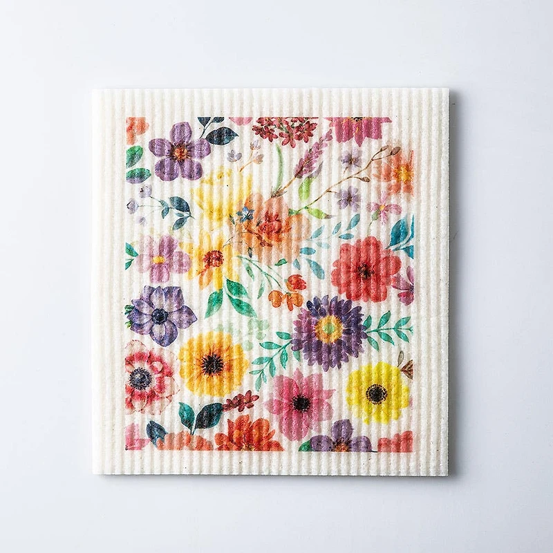 Harman Eco Friendly 'Mixed Floral' Reusable Sponge Cloth