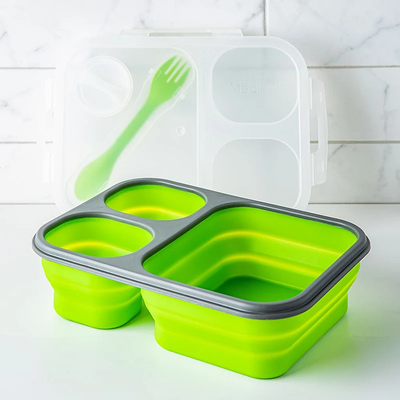 KSP Lunch Pop! Bento 'Rectangle' Silicone Food Container (Asstd.)