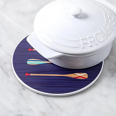 KSP Ceramica 'Paddles' Printed Ceramic Trivet 20cm