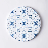 KSP Ceramica 'Positano' Printed Ceramic Trivet 20cm (Blue/White)