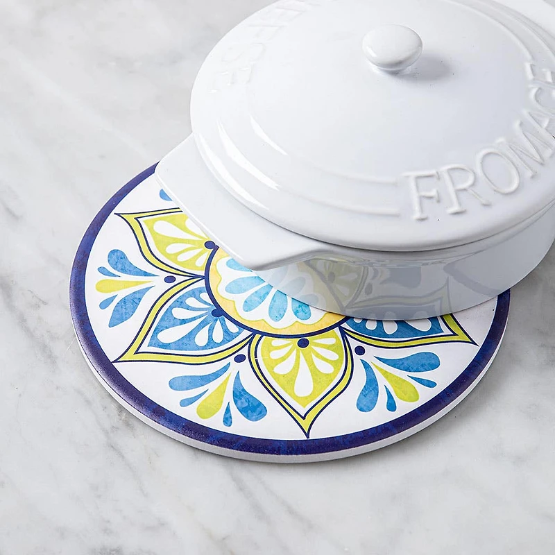 KSP Ceramica 'Madrid' Printed Ceramic Trivet 20cm