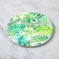 KSP Ceramica 'Palm Fern' Printed Ceramic Trivet 20cm (Green/White)