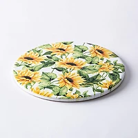 KSP Ceramica 'Sunflowers' Printed Ceramic Trivet 20cm