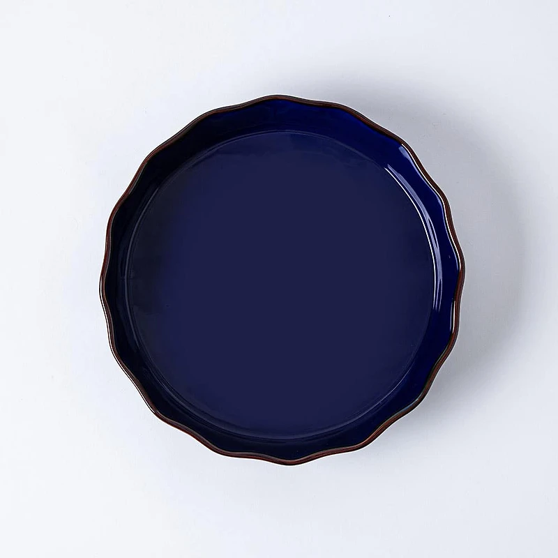 KSP Tuscana Fluted Pie Dish 29cm Dia. x 6cm (Navy)