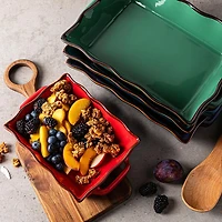 KSP Tuscana Fluted Bakeware Rect. Sml 20.5 x 16 x 6cm (Peacock)