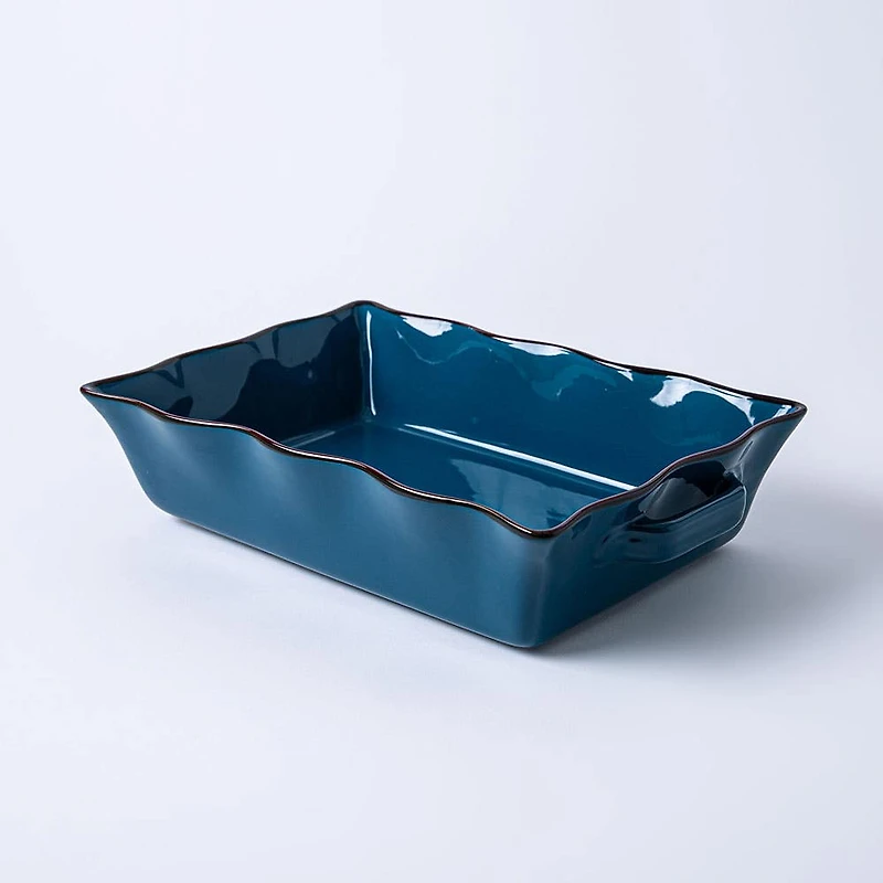 KSP Tuscana Fluted Bakeware Rect. Lrg 36.5x26x9cm (Peacock)