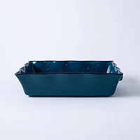KSP Tuscana Fluted Bakeware Rect. Lrg 36.5x26x9cm (Peacock)