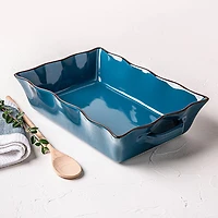 KSP Tuscana Fluted Bakeware Rect. Lrg 36.5x26x9cm (Peacock)