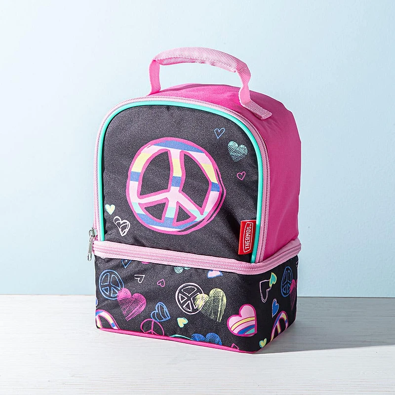 Thermos Non-Licensed 'Peace' Dual Lunch Bag