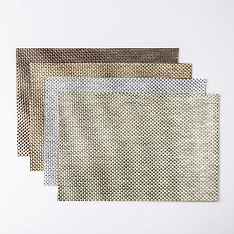 KSP Ritz Metallic 'Weave' PVC Placemat (Champagne)