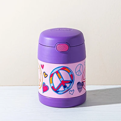Thermos Double Wall 'Peace' Thermal Food Storage Jar-Spoon