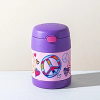 Thermos Double Wall 'Peace' Thermal Food Storage Jar-Spoon