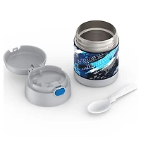 Thermos Double Wall 'Tire Tracks' Thermal Food Storage Jar-Spoon
