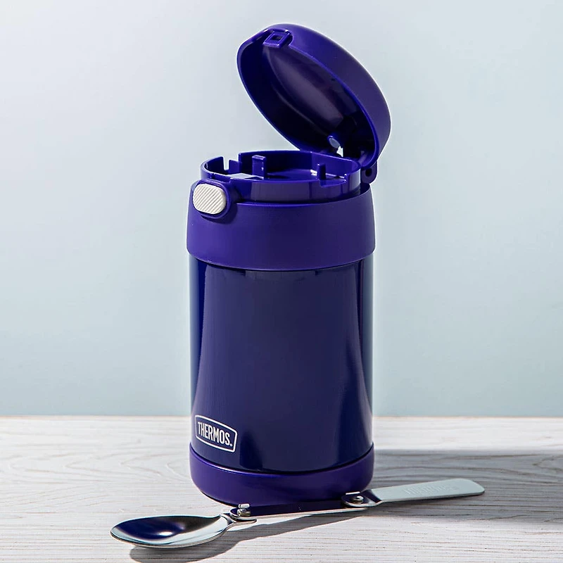 Thermos  Thermal Food Storage Jar-Spoon (Violet)