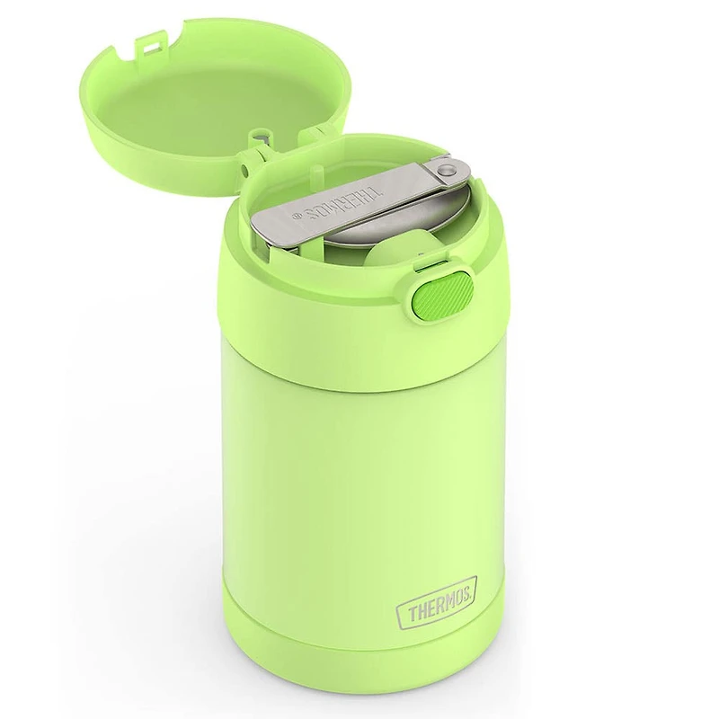Thermos  Thermal Food Storage Jar-Spoon (Neon Lime)