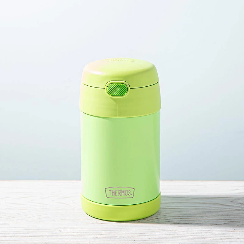 Thermos  Thermal Food Storage Jar-Spoon (Neon Lime)