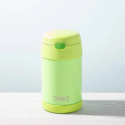 Thermos  Thermal Food Storage Jar-Spoon (Neon Lime)