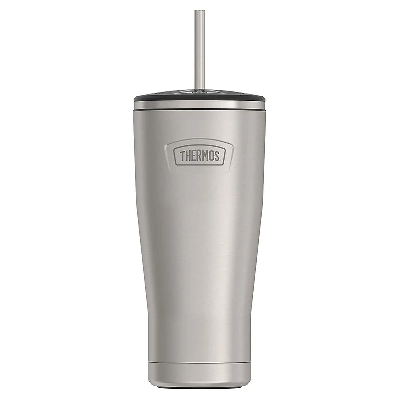 Thermos Icon Series Double Wall Tumbler with Straw (Stainless Steel)