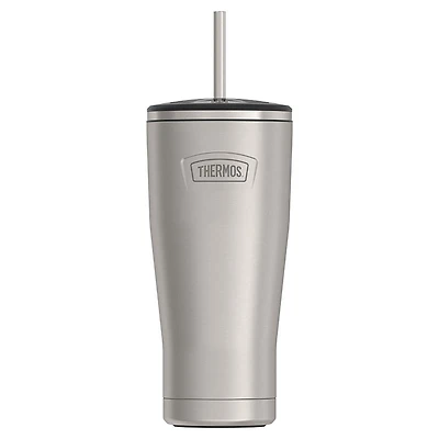 Thermos Icon Series Double Wall Tumbler with Straw (Stainless Steel)