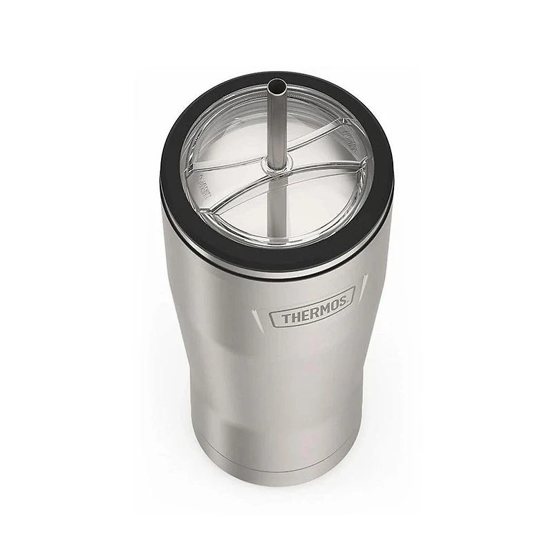 Thermos Icon Series Double Wall Tumbler with Straw (Stainless Steel)