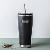 Thermos Icon Series Double Wall Tumbler with Straw (Granite)