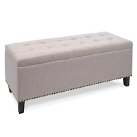 KSP Whitney Upholstered Storage Bench (Natural)