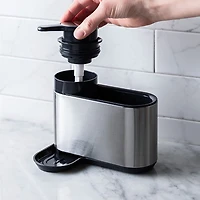 KSP Sinkhub Sink Caddy with Soap Pump (St/St - Black)